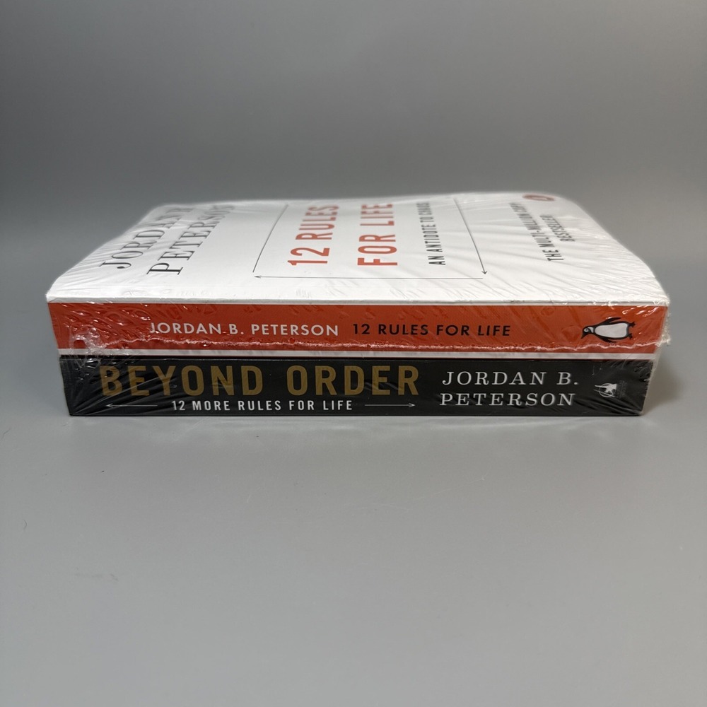 12 RULES FOR LIFE & BEYOND ORDER by Jordan B. Peterson Paperback set of 2